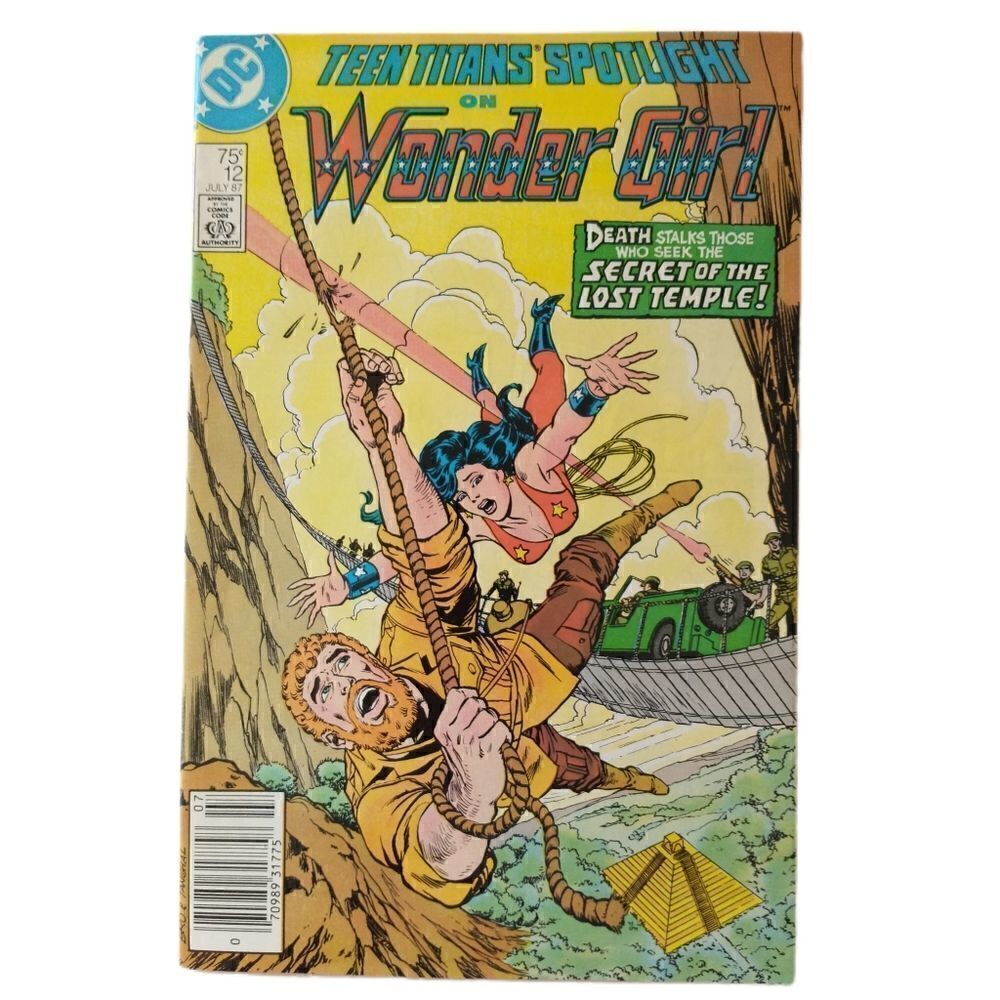 DC Comics 1987 Teen Titans Spotlight Wonder Girl July Secret of the Lost Temple.